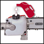Einhell Elektrische Stab-Heckenschere/-Säge GC-HC 90/2046 T (900 W, 41,2 cm Schnittlänge Heckenschere, 18 cm Schnittlänge Kettensäge, bis 2,60 m Stiel)