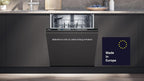 Siemens SN43ES14VE, iQ300 Smarter Geschirrspüler, Unterbau-Spülmaschine mit Besteckschublade, 60 cm, automatische Türöffnung dank autoOpen dry, besonders leise mit iQdrive-Motor, aquaStop, Edelstahl