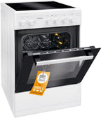 Bomann® Backofen 50cm mit Herd | Elektroherd freistehend 50 cm mit 4 Kochplatten | Standherd mit Ofen 43L | Ober-/Unterhitze | 40°C-240°C | inkl. Blech & Grillrost | Elektroherd mit Kochfeld EHC 7939