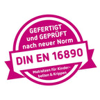 babybay Original Beistellbett aus massivem Buchenholz / kompakt & verwandelbar / Kinderbett Höhe stufenlos verstellbar & umweltfreundlich / mitwachsendes Babybett (weiß lackiert) / inkl. Matratze