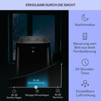 Klarstein Mobile Klimaanlage mit Abluftschlauch, 4-in-1 Klimagerät, Ventilator, Luftentfeuchter & Nachtmodus, Kleine & Portable Klimaanlage für Wohnung & Büro, Niedriger Verbrauch, 14000BTU