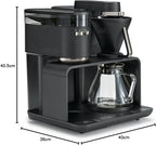 Melitta EPOS Kaffeemaschine mit Mahlwerk, schwarz-silber