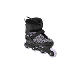 CRIVIT Jugend-Softboot-Inlineskates, größenverstellbar (schwarz/lila) - B-Ware gut