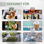 Outsunny Komposter Trommel 2 Kammern 360° drehbar