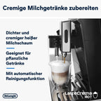 De'Longhi Eletta Evo ECAM 46.860.B Kaffeevollautomat mit LatteCrema Milchsystem, Cappuccino und Espresso auf Knopfdruck, LCD Display und Sensor-Touch-Tasten, schwarz