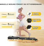 Freepi 4 in 1 Laufband für Zuhause mit Neigung 1-6km/h 2.5PS Motor mit Fernbedienung, Walking Laufband Pad Schreibtisch ragbar Heim-Fitnessgert