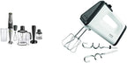 Braun MultiQuick 9 MQ 9187XLI Stabmixer – Pürierstab mit Active PowerDrive Technologie und 5 Zubehrteilen zum Zerkleinern, Stampfen, Rühren und Ice-Crushen, 1200 Watt, schwarz/Edelstahl