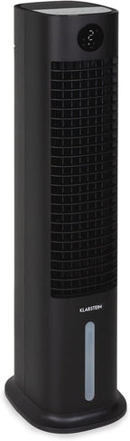 Klarstein Luftkühler mit Wasserkühlung, 5-in-1 Verdunstungskühler, Luftbefeuchter, Ventilator & Luftreiniger, Mobile Klimageräte Luftkühler mit App-Steuerung, 80W Air Cooler, 462m³/h Luftstrom, Weiß