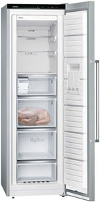 Siemens GS54NAWCV iQ500 Gefrierschrank, 176 x 70 cm, 327 L, noFrost nie wieder abtauen, bigBox Platz für großes Gefriergut, varioZone flexible Glas-und Schubladen, Weiß