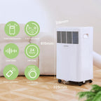 Comfee Mobiles Klimagerät MPPH-09CRN7, 9000 BTU 2,6kW, Kühlen&Ventilieren&Entfeuchten, Raumgröße bis 88m³(33㎡), Mobile Klimaanlage mit Abluftschlauch