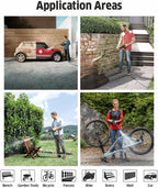 Krcher Hochdruckreiniger K Mini, leicht und kompakt, Druck: max. 110 bar, Durchfluss: 360 l/h, Flche: 20 m/h, Gewicht: 3,93 kg, Hochdruckpistole, Dreckfrser, Strahlrohr, Wasserfilter,Schwarz, Gelb