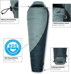 qeedo Takino Daunenschlafsack, Winterschlafsack (Gr. M & L) warm, klein & leicht