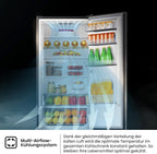 Hisense RB327N4ADD Fridge-Freezer Combination, EEK D, Total NoFrost, Interchangeable Door Hinge, Bottle Grid, 171 Litre Fridge Compartment, 85 Litre Freezer Compartment, Stainless Steel Look