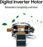 Samsung Kühl-Gefrier-Kombination, Kühlschrank mit Gefrierfach, 203 cm, 390 l Gesamtvolumen, 114 l Gefrierteil, AI Energy Mode, Flaschenregal, Premium Black Steel, RL38C602CB1/EG