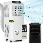 Klarstein Mobile Klimaanlage mit Abluftschlauch, 3-in-1 Klimagerät mit Ventilator & Luftentfeuchter, Kleine & Portable Klimaanlage für Wohnung & Büro, mit Nachtmodus & App-Steuerung, 7000 BTU