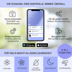 Klarstein Mobile Klimaanlage mit Abluftschlauch, 5-in-1 Klimagerät, Ventilator, Luftentfeuchter, Luftreiniger & Nachtmodus, App-Steuerung, Kleine & Portable, für Wohnung & Büro, 12000 BTU