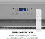 Klarstein Mobile Klimaanlage mit Abluftschlauch, 4-in-1 Klimagerät, Ventilator, Luftentfeuchter & Nachtmodus, Kleine & Portable Klimaanlage für Wohnung & Büro, Niedriger Verbrauch, 14000BTU
