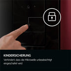 AEG Einbau-Mikrowelle Serie 6000 mit Steam Set - 60 cm - 17 L Garraum - Touch-Bedienung - Display mit Uhr - Auftau-Funktion - Drehteller Ø 272 mm - Schwarz - TB6SM171DB