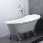 Lykke Badewanne mit Füen Nordic Deluxe 1700x750x730mm, Wei