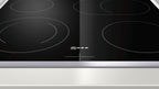 NEFF EDX442, Set bestehend aus E1ECD0AN0, N 30, Einbauherd mit CircoTherm, 60 x 60 cm, Edelstahl und M13R42N2, N 50, herdgesteuertes Elektrokochfeld, 60 cm, Schwarz, mit Rahmen aufliegend