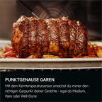 AEG Einbaubackofen – Serie 5 Ringheißluft: Gleichmäßige Garergebnisse auf 3 Ebenen – Pyrolyse Selbstreinigung – 25 Automatikprogramme – LED-Touchdisplay – Schnellaufheizung – Schwarz – BPE53516AB