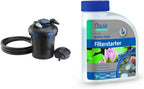 OASE 50499 Druckfilter BioPress Set 4000, Teichfilter Filterset zur effektiven und raschen Algenbekäpfung, Komplettset inkl Filterpumpe und UVC Klärer