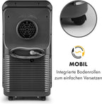 Klarstein Mobile Klimaanlage mit Abluftschlauch, 4-in-1 Klimagerät mit Ventilator, Luftentfeuchter & Nachtmodus, Kleine & Portable Klimaanlage für Wohnung & Büro, App-Steuerung, 12000 BTU