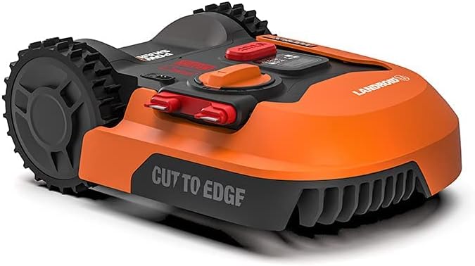 WORX Landroid M WR141E Mhroboter/Akkurasenmher für kleine Grten bis 500 qm/Selbstfahrender Rasenmher für einen sauberen Rasenschnitt, Bunt