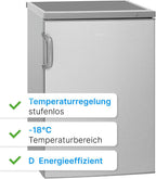 Bomann Gefrierschrank 87L | Gefrierschrank klein mit Temperaturbereich ≤ -18°C | 3 Schubladen | Tiefkühlschrank mit wechselbarem Türanschlag | Freezer Tiefkühlschrank klein GS 7253 weiß