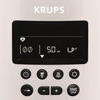 Krups Essential Kaffeevollautomat mit Milchschlauch, 2-Tassen-Funktion, LCD-Display, Einfache Reinigung, Kaffeemaschine, TÜV-Siegel, Schwarz, EA816031