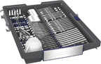 Siemens SR65YX08ME, iQ500 Smarter Geschirrspüler Vollintegriert, 45 cm breit, Besteckschublade, Zeolith, extra leise, aquaStop, automatische Türöffnung nach Programmende, varioSpeed, Innenbeleuchtung
