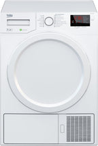 Beko DHC742GXS b300 Wrmepumpentrockner, Frontlader, 7 kg Beladungskapazitt, nur 50,8 cm tief, 15 Programme, Sonsortrocknung, Knitterschutz, Allergikergeeignet, Sulenfhig, Schontrommel, Wei
