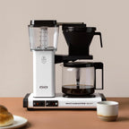 Moccamaster KBG Select, Kaffeemaschine, Retro Kaffeemaschine, Filterkaffee, Off-White, 1.25L