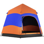 Outsunny Campingzelt Quick-Up 4-6 Personen doppelwandig Outdoor
