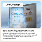 LG GBV22NCCEP Kühl-/Gefrierkombination – Smart Inverter Compressor, Total No Frost, Modern Flat Door Design, Matt Schwarz Metallic, Energieeffizienz A