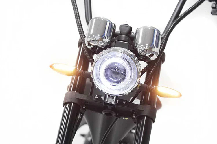 Mangosteen M1P Elektro-Chopper in Mattgrün – 2000W Bürstenloser Motor, 60 km/h Hchstgeschwindigkeit
