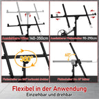 Sonnewelt Plattenheber klappbar 140 cm-350 cm Arbeitshhe Hhenverstellbar 68kg