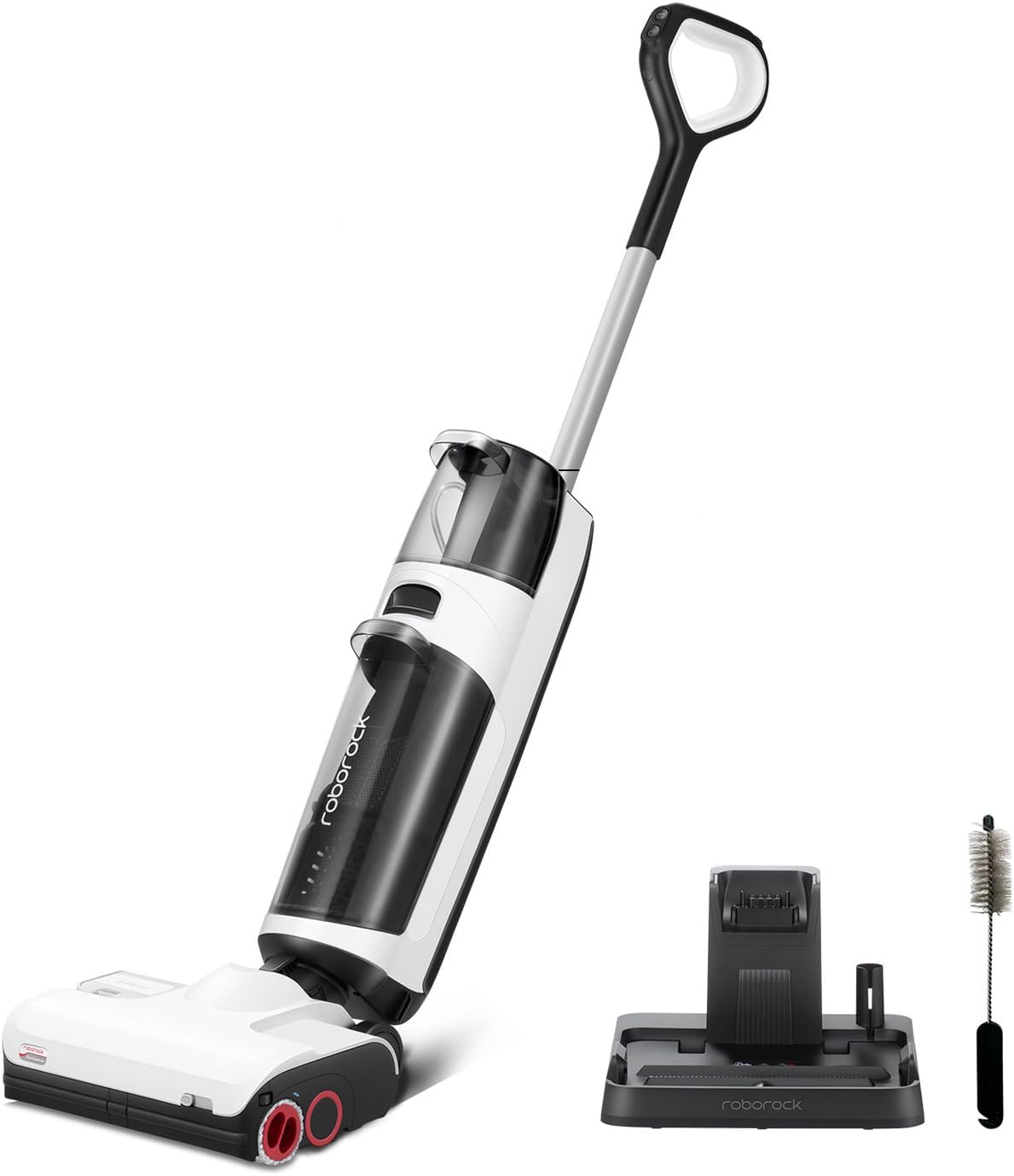 roborock Dyad Pro Nass Trockensauger Kabelloser Staubsauger 17000pa Automatische Trocknung & Selbstreinigend Wischsauger mit APP-Steuerung, Doppelte Wassertanks für Harte Bden