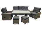 Alu-Luxus Dining-Set »Asti«, 6-teilig