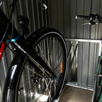 Fornorth Fahrradgarage für zwei Fahrrder 142x198x157cm, Dunkelgrau