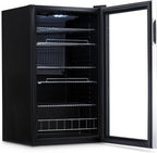Getränkekühlschrank | Freistehender Kühlschrank für 126 Dosen mit Glastür mit Scharnier rechts | Mini-Getränkekühlschrank, perfekt für Bier, Wein, Limonade und kühlere Getränke