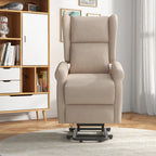 HOMCOM Aufstehsessel elektrisch Relaxsessel frei verstellbar cremeweiß
