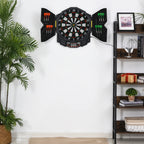 HOMCOM elektronische Dartscheibe Dartboard 27 Spiele 8 Spieler