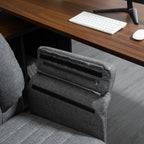 HOMCOM Bürostuhl Drehstuhl Retro Design höhenverstellbar grau