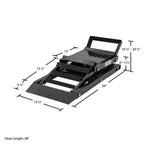 Hydraulische Hebebühne Black Widow mit Rampe – Tragkraft 3.000 lb pro Paar