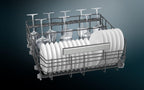 Siemens SN43ES14VE, iQ300 Smarter Geschirrspüler, Unterbau-Spülmaschine mit Besteckschublade, 60 cm, automatische Türöffnung dank autoOpen dry, besonders leise mit iQdrive-Motor, aquaStop, Edelstahl