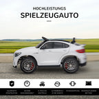 HOMCOM Kinder Elektroauto Mercedes-Benz mit Fernbedienung & Sicherheitsgurt Weiß