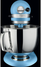 KitchenAid Küchenmaschine I Artisan I Kippbarem Food Processor I Teigknetmaschine mit 5 Zubehör | 2 Schüsseln aus Edelstahl | 4.8 L | Pistaccio
