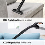 Bosch Staubsauger mit Beutel Serie 8 BGB75X494, Bodenstaubsauger, ideal für Allergiker, Hygiene-Filter, Bodendüse für Parkett, Teppich, Fliesen, langes Kabel, leise, 650 W, blau