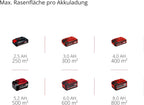 Einhell Akku-Rasenmäher RASARRO 36/42 Kit Power X-Change (36V, 42 cm Schnittbreite, bis 725 m², Brushless, 50L Fangkorb, Mulchfunktion, inkl. 2x 5,2Ah + 1x Twincharger)